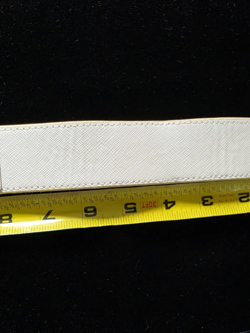 White Leather Cuff Bracelet